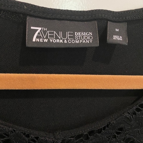 New York & Company Black Lace Tank Top Size M - Picture 3 of 4